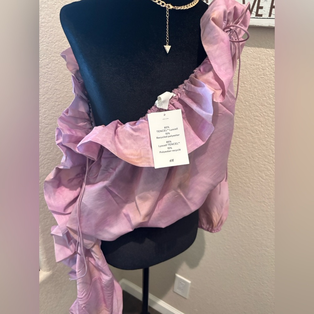 H&M Light Purple Ruffle Blouse - Picture 10 of 10